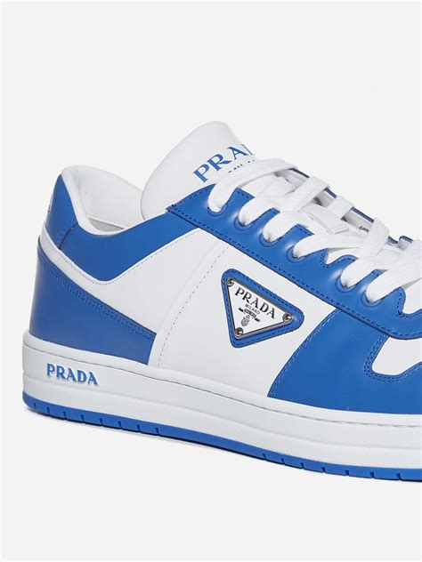 prada downtown sneakers blue|royal blue prada sneakers.